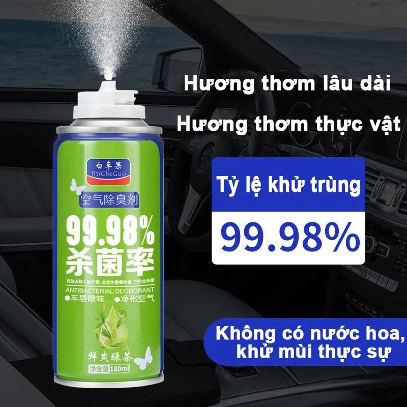 Chai xịt khử mùi diệt khuẩn xe ô tô hương thơm nước hoa cao cấp loại bỏ mùi nội thất xe 5