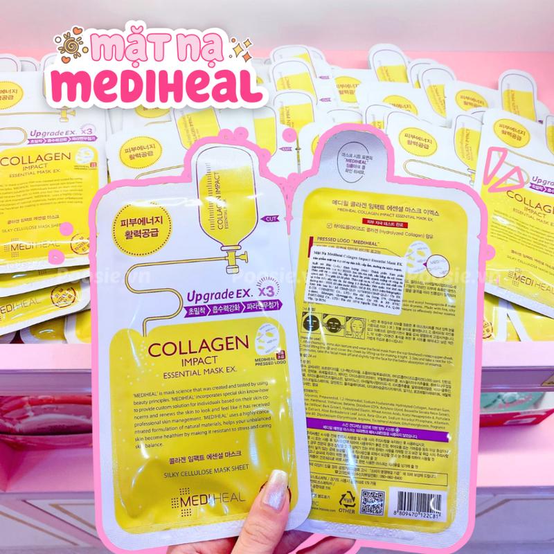 [Tem phụ] Mặt Nạ Phục Hồi Da Mediheal Dưỡng Trắng Da, Giảm Mụn, Tái Tạo Và Phục Hồi Da 25ml Collagen Skincare 3