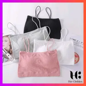 HER CLOTHINX - Bra Fashion Polos Wanita Tanpa Kawat Bahan Halus Simple Tanpa Kawat Import Bra Murah COD Ready Stok BRA105
