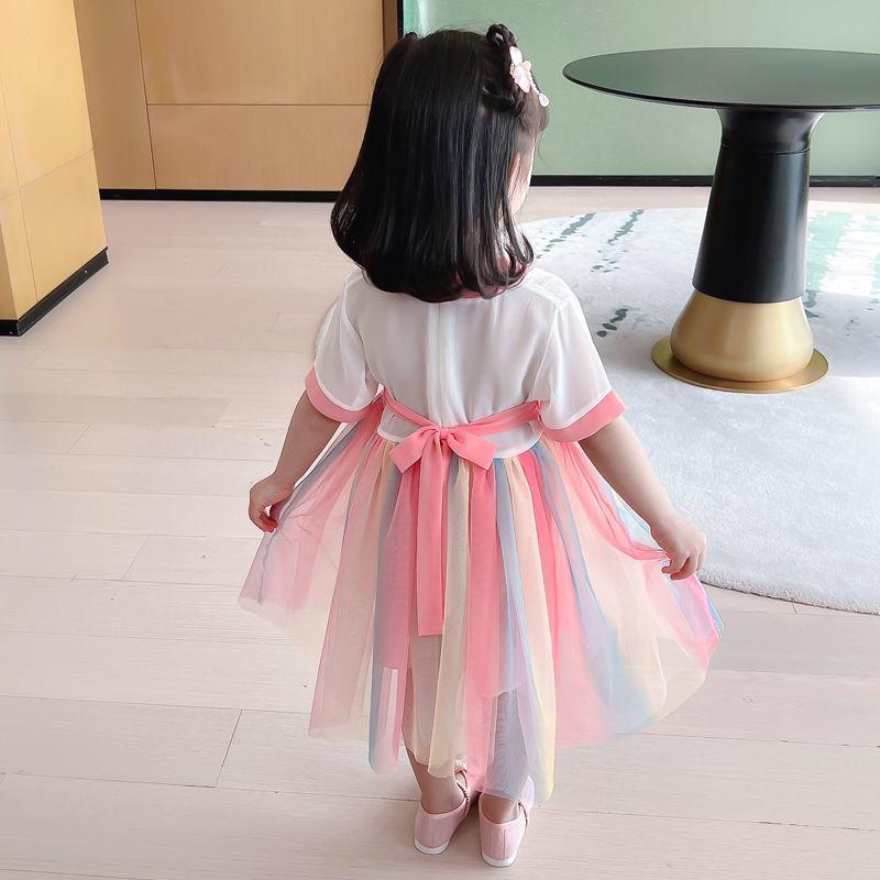 Product Introduction of Hanfu Girl's Thin Dress Tang Suit Summer Chinese Style Baby Children's Clothing 11