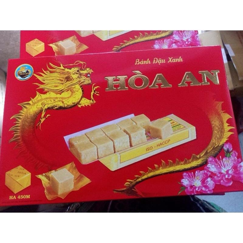 Bánh đậu xanh hoà An hôp 350 Chính Hãng Date mới Snack