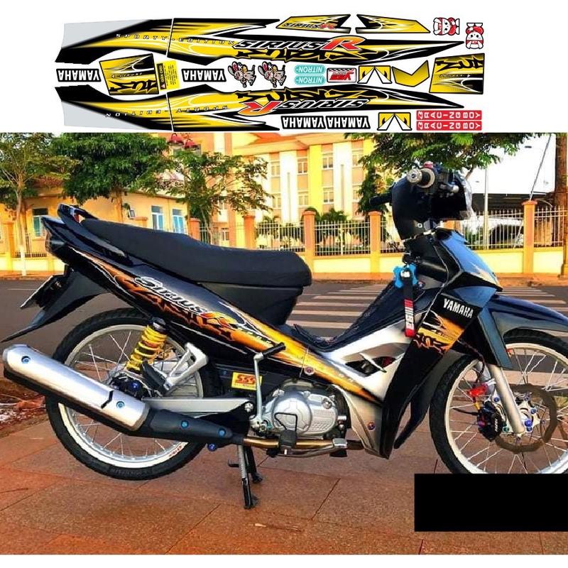 tem rc sirius r đen vàng bạc