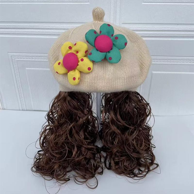 Product Introduction of Mũ Trẻ Em Bé Phong Cách Hàn Quốc, Mũ Bí Ngô Dệt Kim, Cho Bé Gái, Mũ Len, Mũ Nồi Trẻ Em, Tóc Giả, Tóc Dài, Thích Hợp Cho Mùa Thu Và Mùa Đông, 2024 20