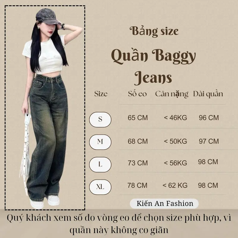 Quần baggy jean nữ đẹp phom suông rộng chất vải demi cao cấp mềm mại không co giãn - 1235 2