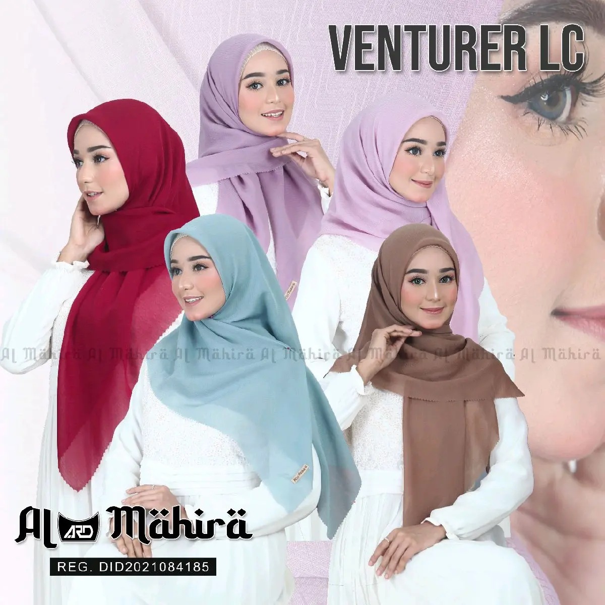 Hijab Segi Empat Venturer Laser Cut Premium