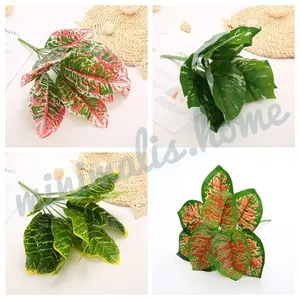 MH - Tanaman Hias Artificial Tanpa Pot Daun Monstera Plastik Aglonema Rambat Bunga Palsu Dekorasi