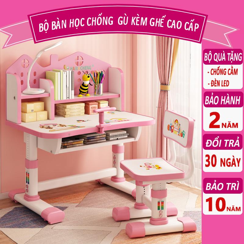 ( Nhiều quà tặng ) Bộ bàn ghế học sinh tiểu học C07 tăng giảm chiều cao, chống cận chống gù cho bé banho  cthong