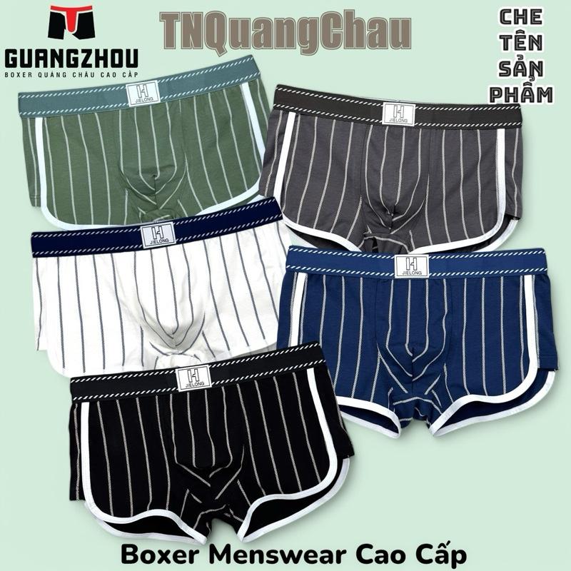 JILONG KẺ SỌC Sịp Đùi Boxer nam cotton nguyên chất co dãn 4 chiều [JILONG KẺ SỌC] Quần Boxer Menswear
