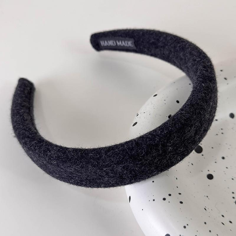 Product Introduction of Gray Polka Dot Knitted Bow Retro Hair Accessories Headband 31