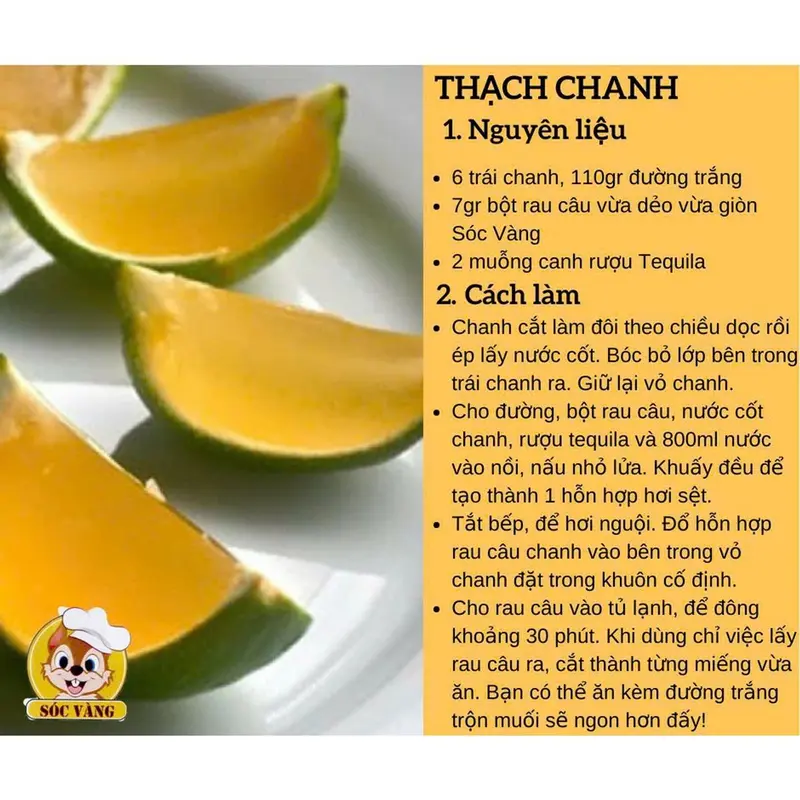 bột rau câu Sóc Vàng dẻo giòn Hộp 10 Gói 3