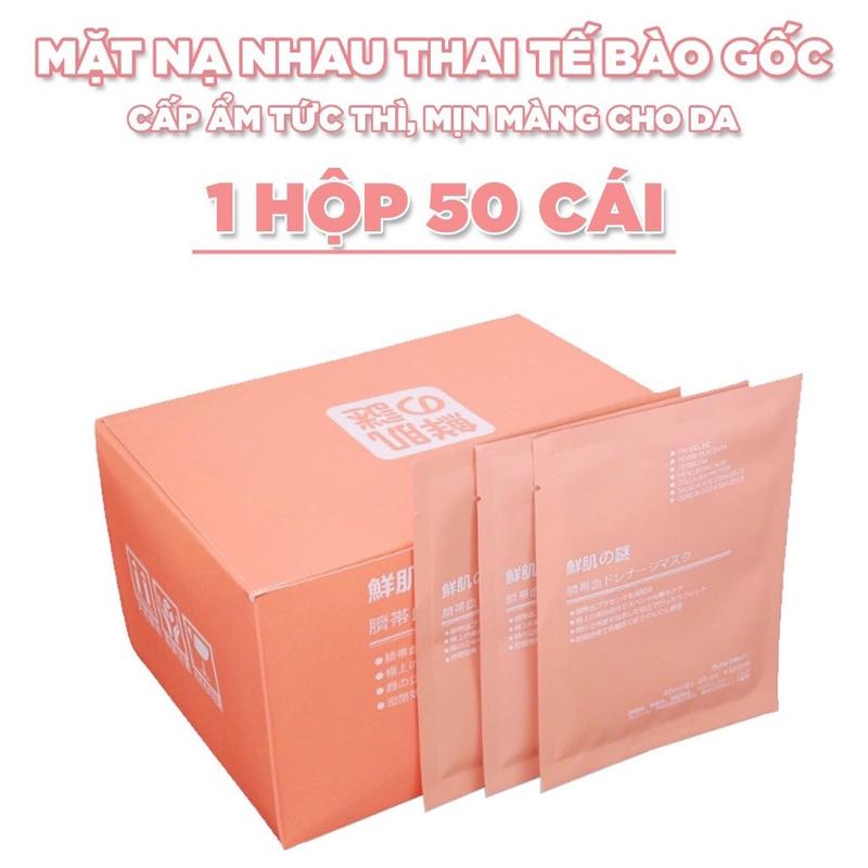 (Hộp 50 miếng) Mặt nạ dưỡng da R.W.N Beauty - NPP MINH LONG PHÁT, mặt nạ nhau thai cừu