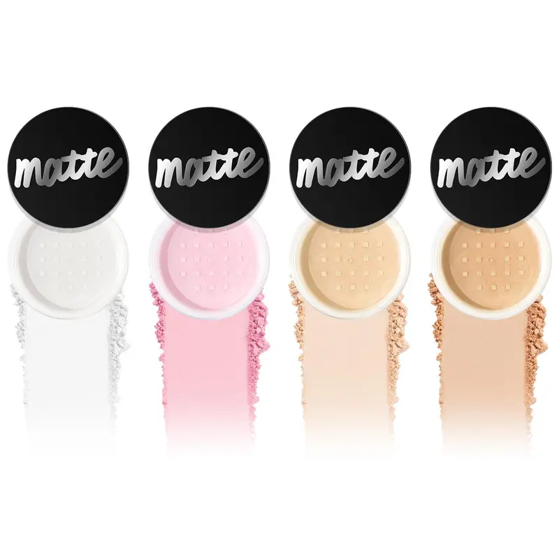 Oil Control Loose Powder, 2 Counts/set Long-lasting & Lightweight Foundation Makeup Setting Powder, Suitable for Oil Control and Setting Makeup, Cosmetic 0