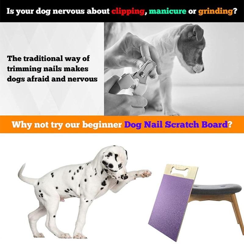 Product Introduction of Puppy Wooden Dog Scratch Pad Dog Toy Pet Supplies Scratch Board Sandpaper Board Rectangle Nail Grinding Pad for Cleaning Grooming 10