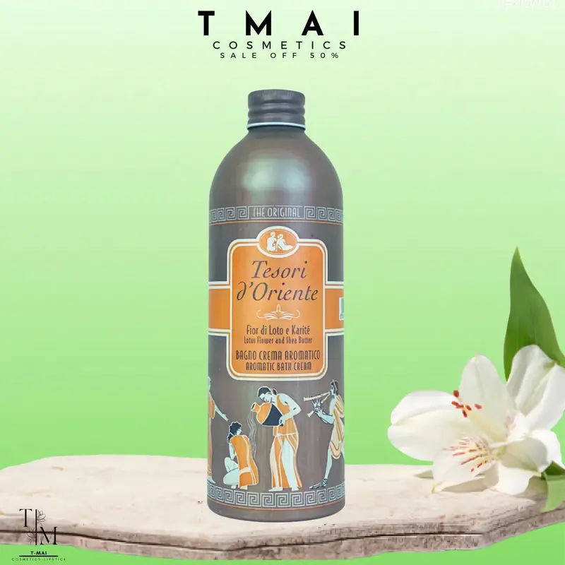 (Tặng vòi) Sữa tắm nước hoa Tesori Hương Sen Lưu Hương Lâu 500ml 0