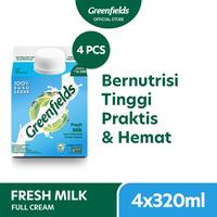 Gambar [INSTANT ONLY] [Bundling 4] Greenfields Fresh Milk Full Cream 320 mL - Susu Segar Pasteurisasi Plain dari Greenfields Indonesia Kota Administrasi Jakarta Timur 1 Tokopedia