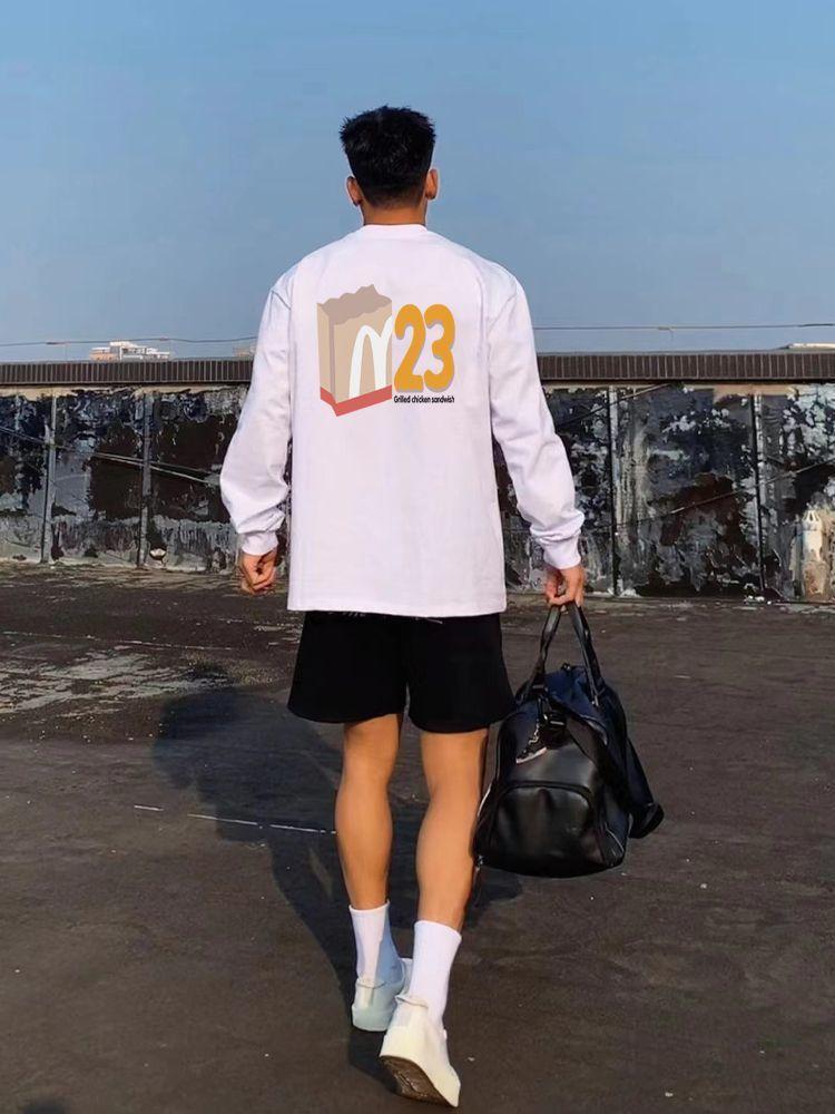 Product Introduction of American-Style Quick-Drying Long-Sleeved Men's Basketball Clothes Long Solid Color Sports Quick-Drying T-shirt High Elastic Sweat-Wicking Workout Clothes Warm-up Jersey 11