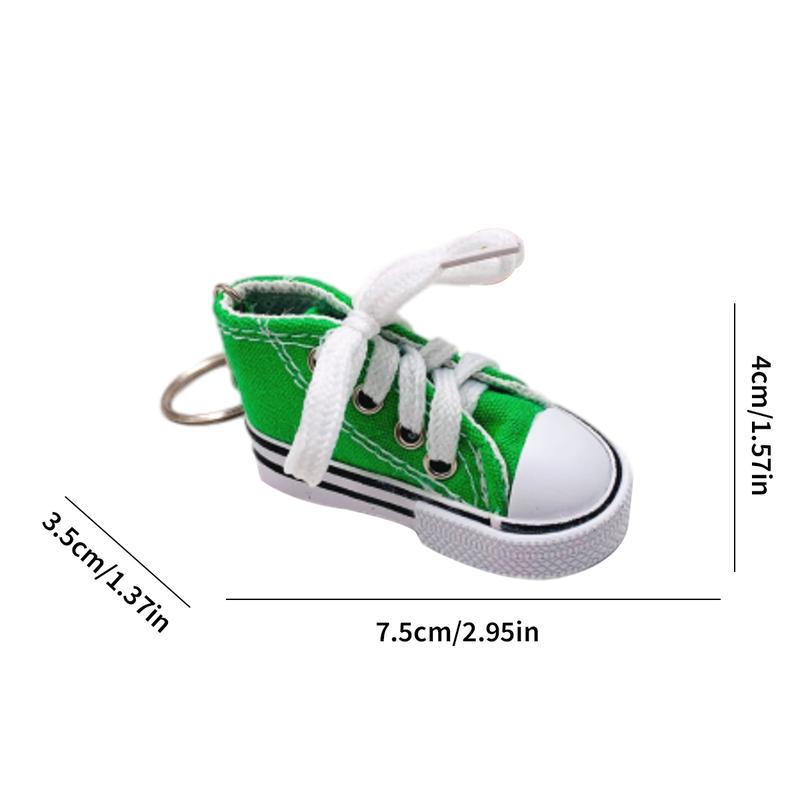 Product Introduction of 7.5CM mini canvas shoes keychain fashion small shoes car bag pendant 18