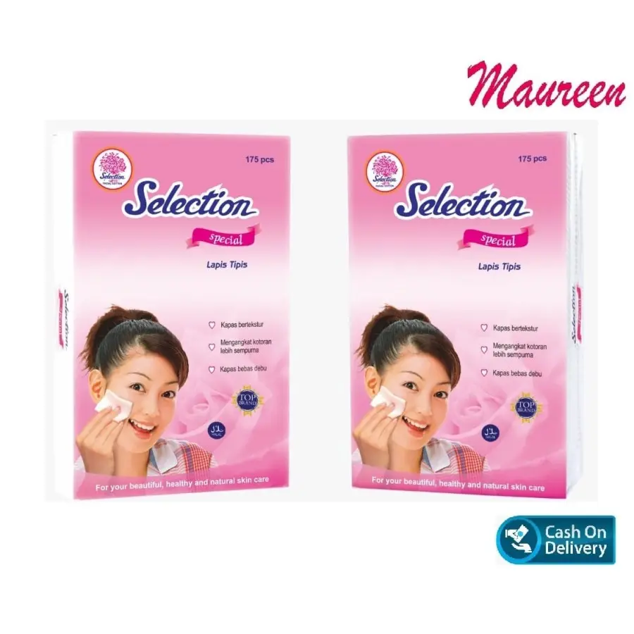 Selection Special Tipis Kapas Kecantikan Wajah isi 175 Pcs