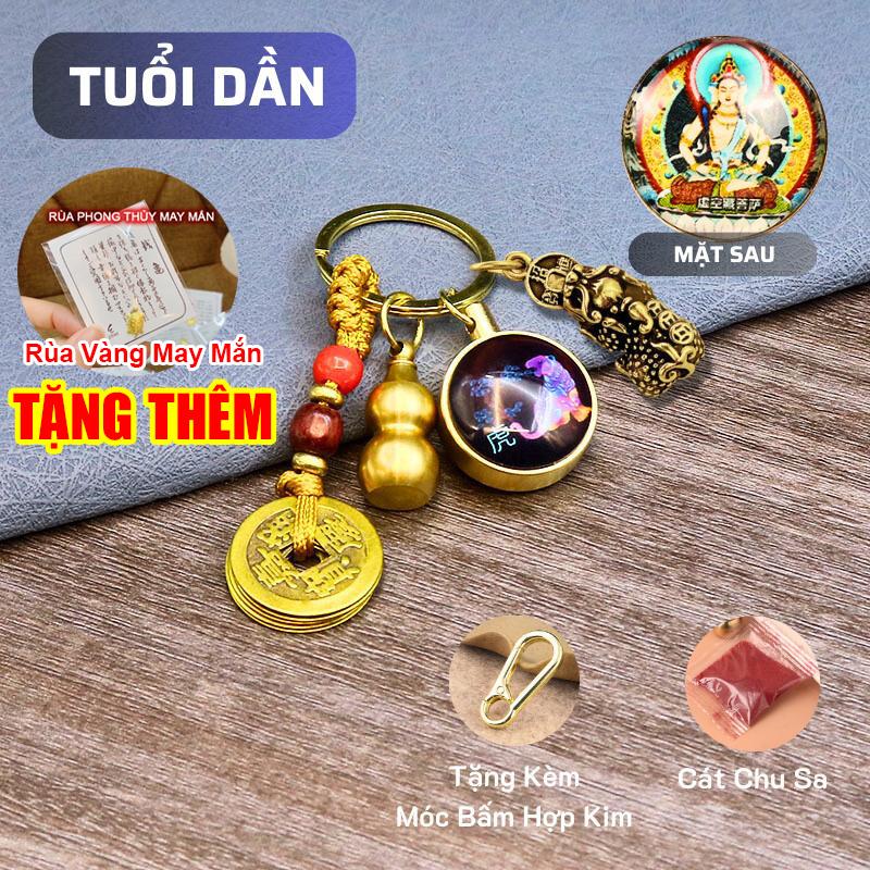 [TẶNG RÙA VÀNG + MÓC BẤM] Móc Khóa Dạ Quang 12 Con Giáp phon - TikTok ...