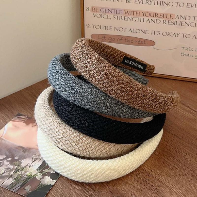 Product Introduction of South Korea Headband Female Autumn and Winter Simplicity Ins Style High Skull Top Headband High Sense Hair Accessories Hair Tie Hairband Hairpin 7