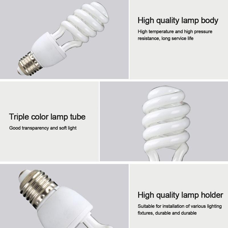 Product Introduction of New No Flicker Spiral Light Bulb AC220V LED Lamp Retro Decor Lamps White light 15-105W Energy-saving Lamps Tubes Cooking 18