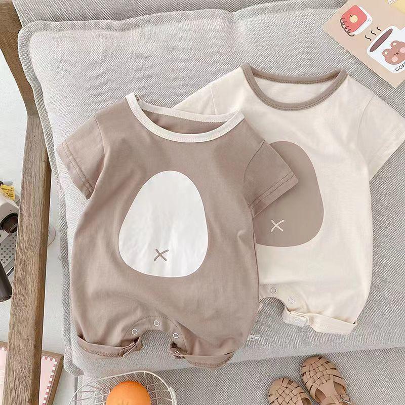 Quần Áo Trẻ Em, Body Đùi Trứng Cho Bé Trai Và Bé Gái bộ, Bộ Liền Thân Cộc Tay Chất Cotton chất đẹp Thoáng Mát, Bodysuit Sơ Sinh 4-12kg Voi