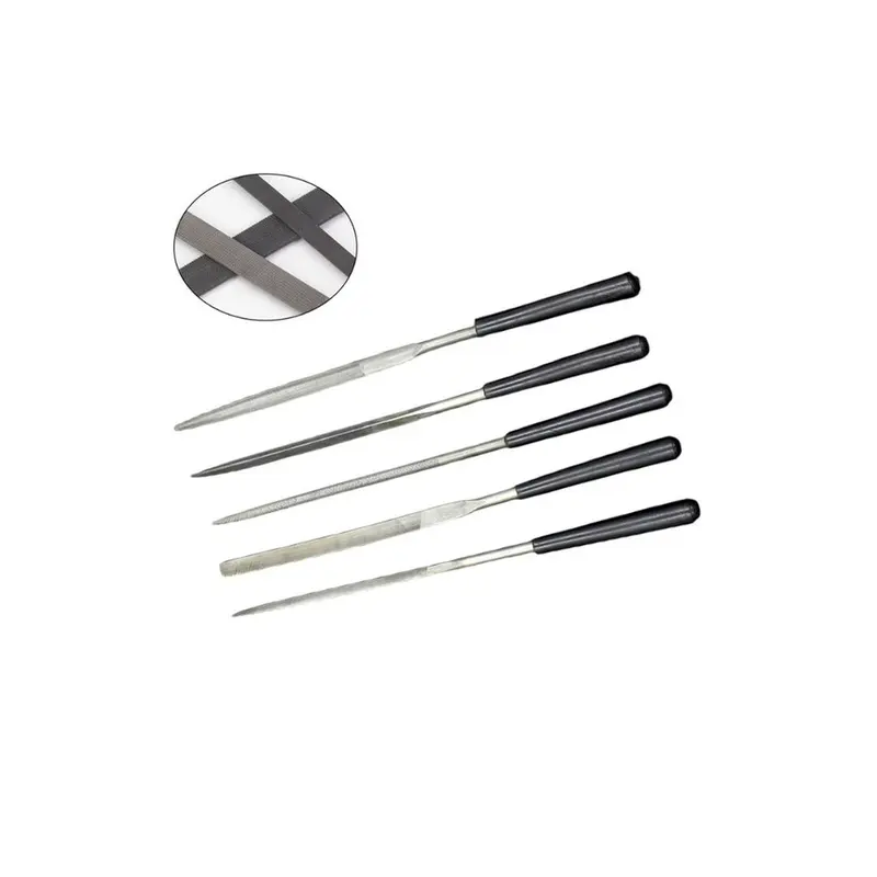 Set Kikir Mini HUGONG Precision Needle Files Kikir Intan Emas Diamond Metal Steel 3
