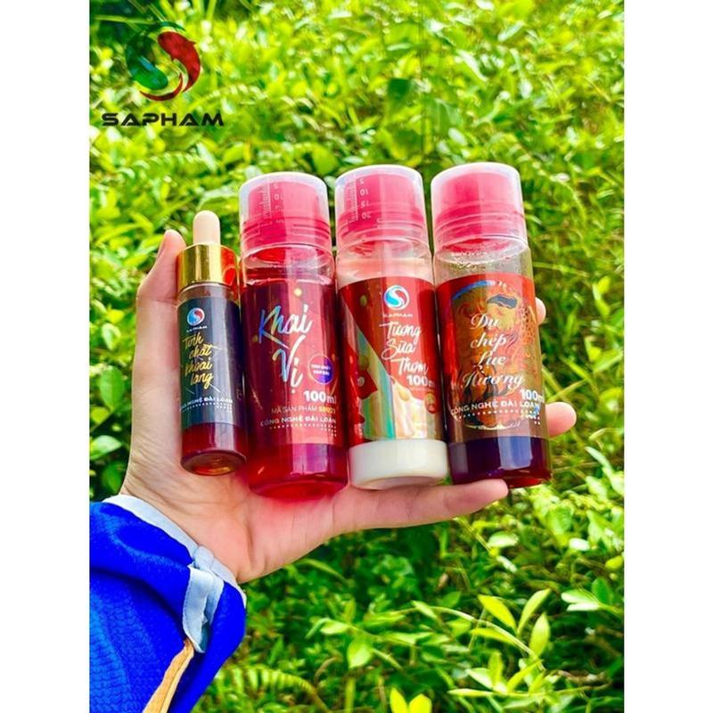  Tinh mùi sapham chuyên câu cá chép trôi rô phi :sưɑ~ non lục hương đường đen khoai lang nước xanh,... 