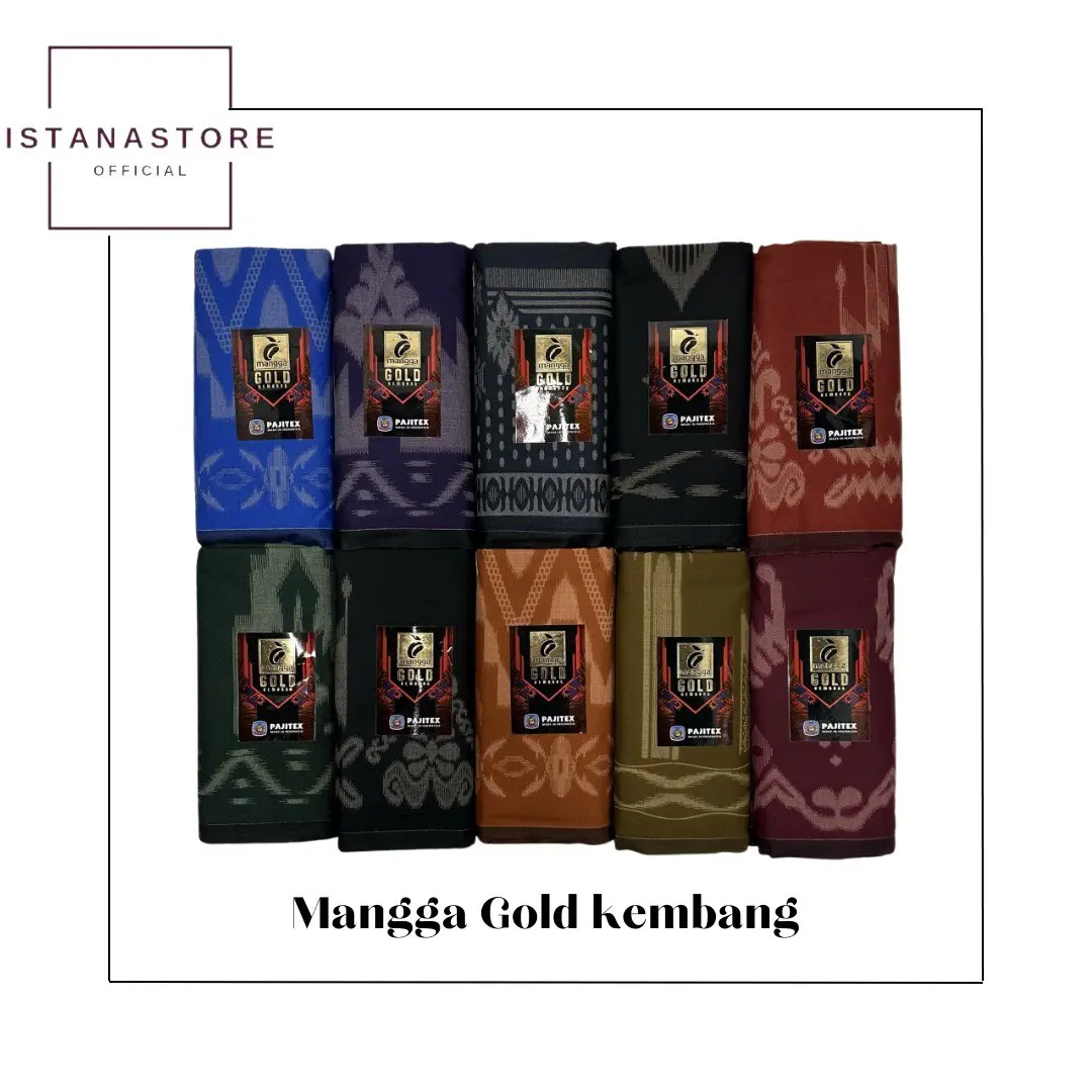 Sarung Mangga Gold Kembang
