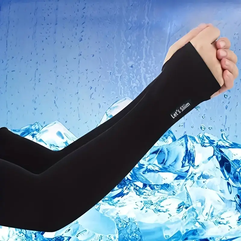UV Protection Arm Sleeves, Solid Color Polyester 100% Summer Arm Guards for Men and Women 7