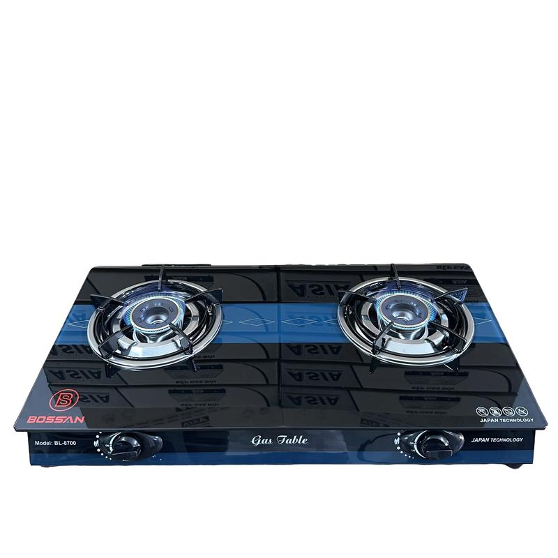 Bếp gas đôi dương kính  - Bossan/ASIA đầu đốt bằng đồng