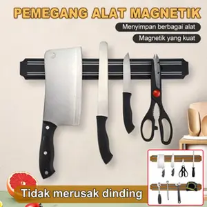 Tempat Pisau Magnetik Multifungsi Tempat Pisau Dinding Tempat Pisau Gantung Tempat Pisau Dapur, Khusus untuk Pisau Gunting Model [Model Name] Panjang [Panjang cm] x Lebar [Lebar cm]