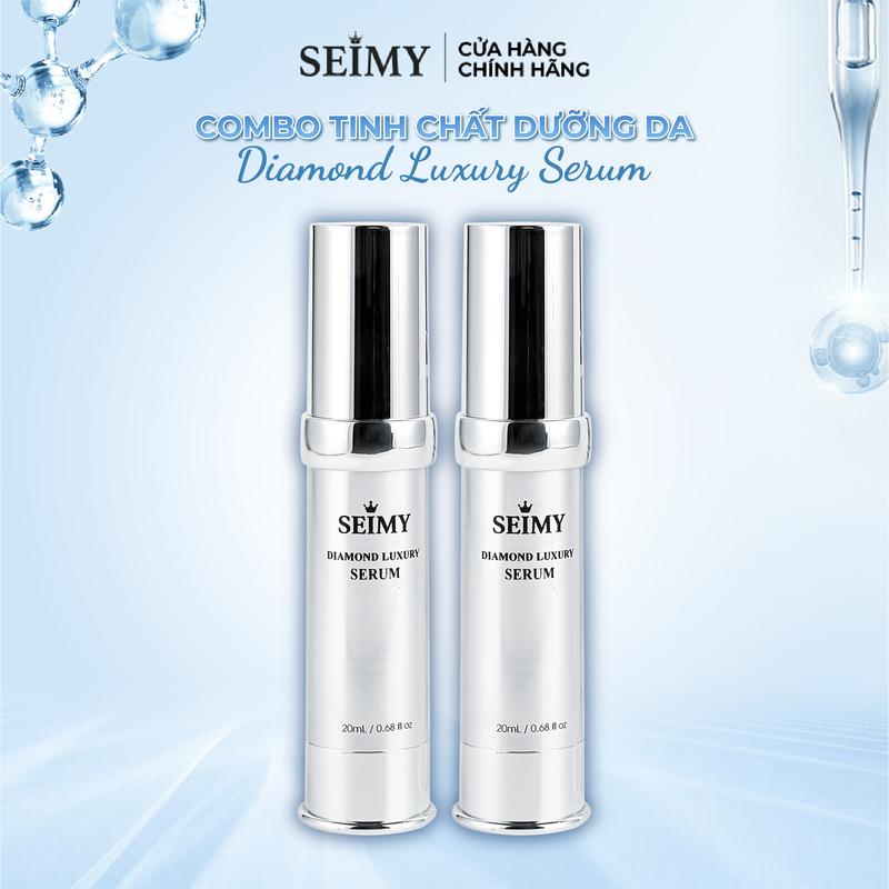 Combo 2 Chai Serum tinh chất dưỡng da nhau thai cừu Seimy - Diamond Luxury Serum