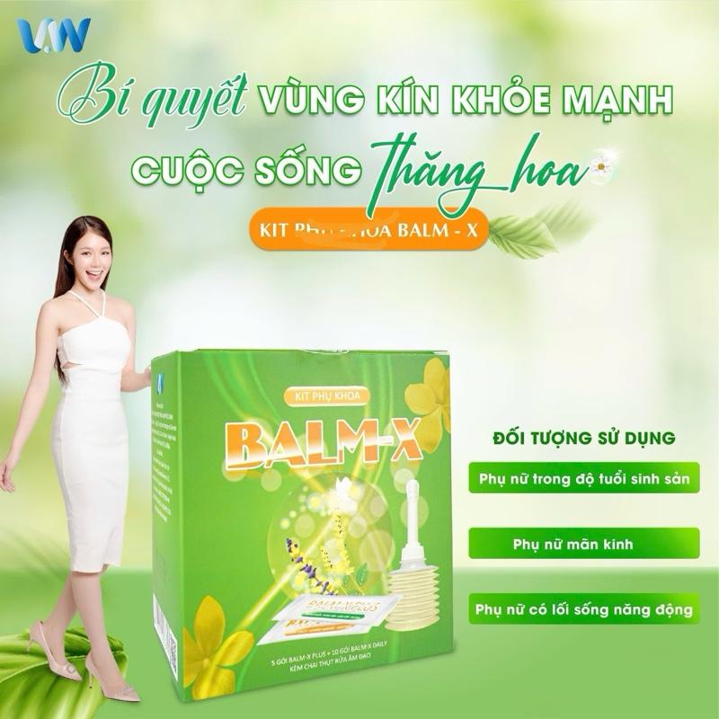 ( Che Tên ) Kit Vệ Sinh Phụ Nữ BALM-X ( 15 Gói Muối + Bình Rửa) 4