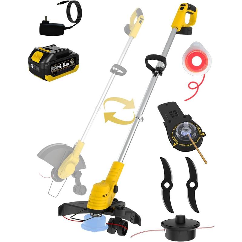 Cordless Weed Wacker 0.095? Dual-Power-Line Metal , Super Brushless , 4 ...
