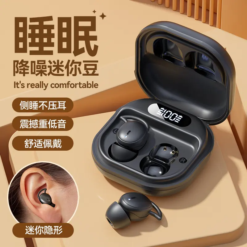 2024 New Wireless Sleep Dedicated Side Sleeping Bluetooth Headset Tws Sleep Wake up Mini Sports Running Headset Wholesale Audio Electronic Earbud