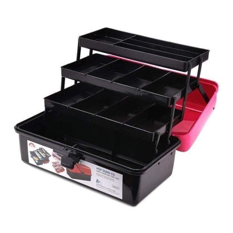 Cốp nhựa 3 tầng đựng đồ nail mi phun xăm
