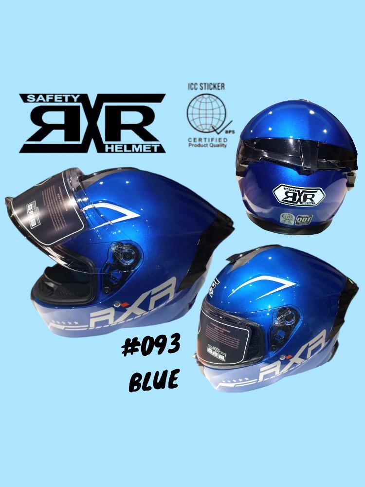 Product Introduction of #093 RXR MOTORCYCLE HELMET FULLFACE SINGLE VISOR, W/ BPS STICKER ,LARGE & XL SIZE, (dark visor & clear visor) with box 9