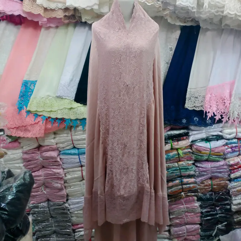 Mukena Zara glossy 2 in 1 Premium renda full kd Mewah Lembut 5