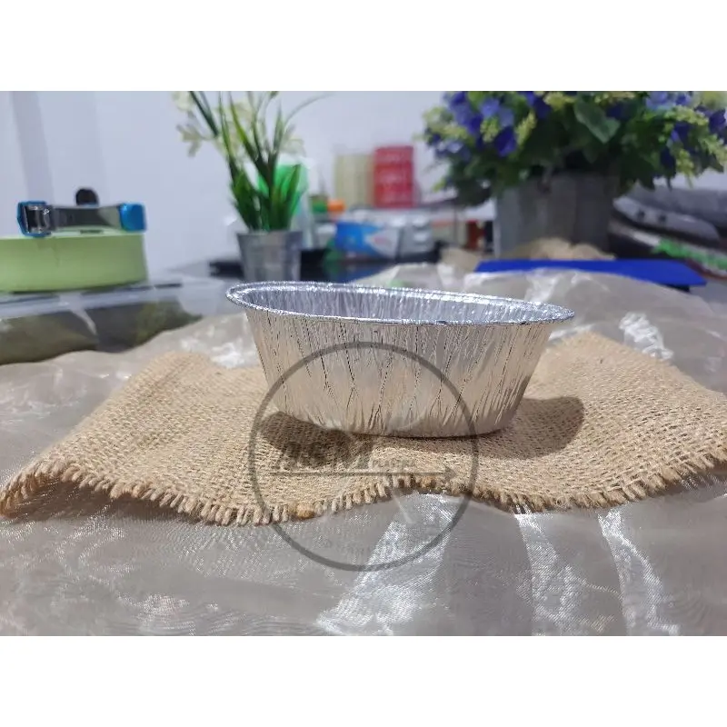 Aluminium Foil Oval OX1225 TANPA TUTUP untuk makaroni schottel / lasagna / cetakan kue dll 2