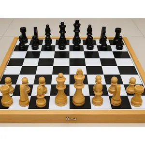 GRATIS ONGKIR Permainan Catur Kayu Berkualitas Sederhana Elegan Simple Mainan Anak-anak Remaja Dan Dewasa Games Kasparov Ukuran Jumbo sampai Mini