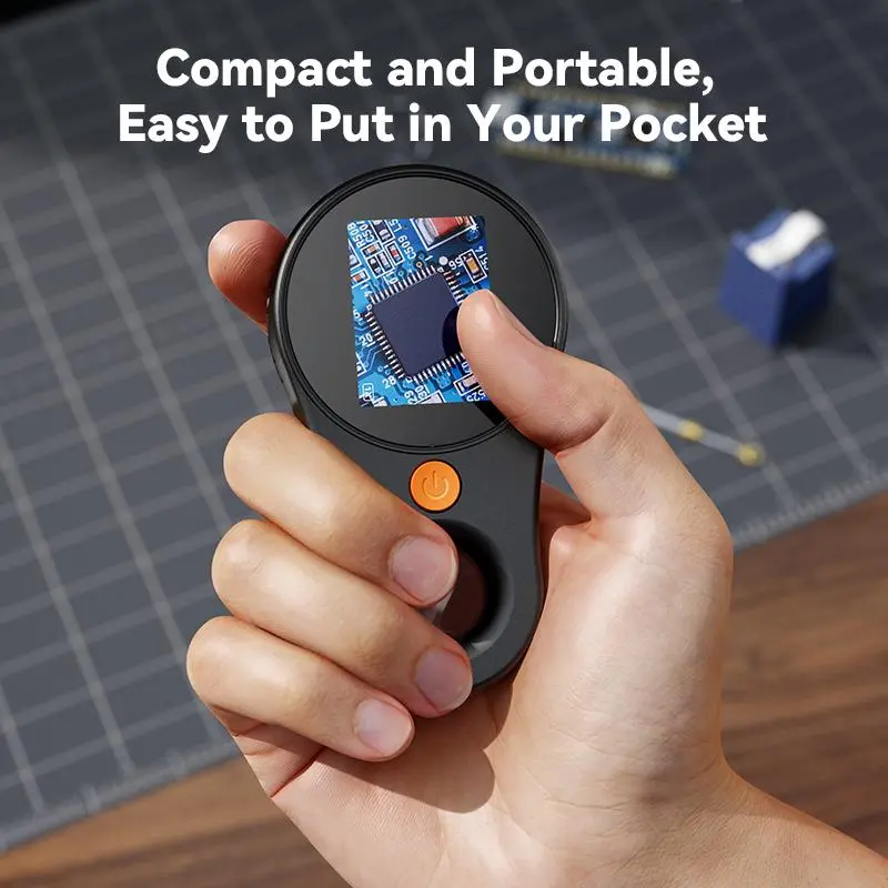 Portable Handheld Digital Microscope, 500X Magnification & 2MP Microscope Camera, Rechargeable Mini Optical Instrument for Home & Office 3