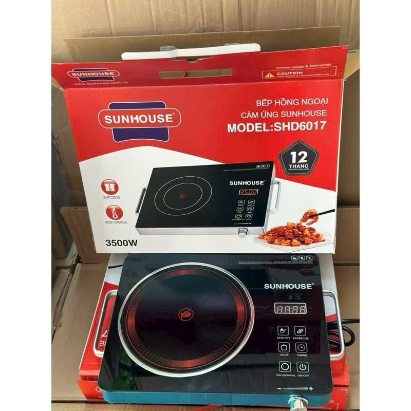 Bếp Hồng Ngoại Cảm Ứng SUNHOUSE SHD6017, Bếp Hồng Ngoại Đơn Sunhouse Công Suất Lớn 3500W - Bảo Hành 6 tháng