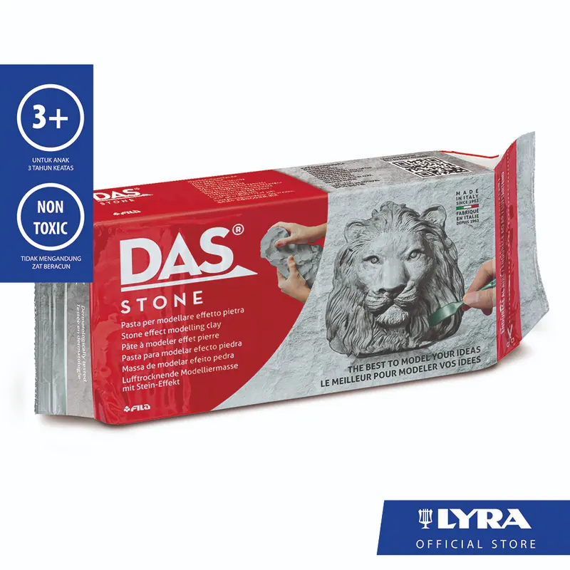 DAS MODELLING CLAY 1KG TEMBIKAR / MALAM 1000GR AIR DRYING 3