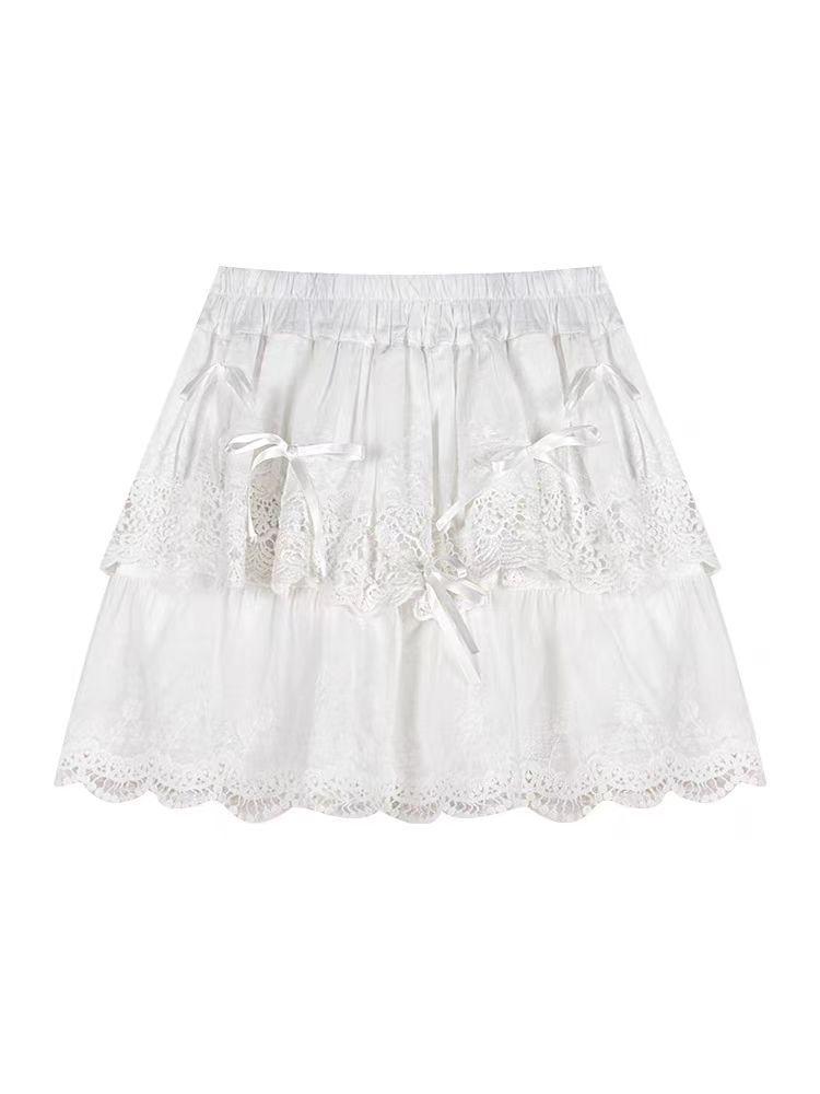 Product Introduction of Váy Bánh Ren Trắng, Phong Cách Múa Ba Lê, Váy Bong Bóng, Váy Nơ Mùa Hè Cho Nữ, Váy Công Chúa Nhỏ 6