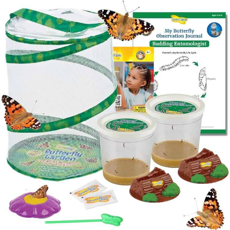 Insect Knowledge Butterfly Garden | 10 Living Caterpillars | - TikTok Shop