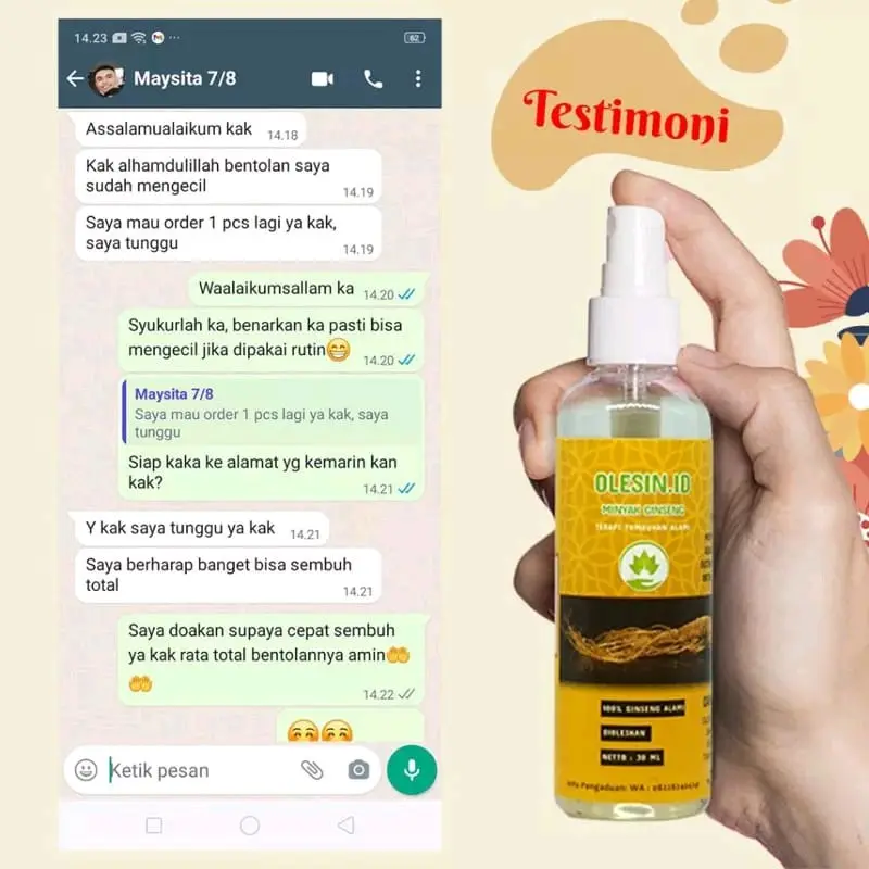 OLESIN.ID ORIGINAL | Minyak Ginseng Obat Oles Benjolan dan Kelenjar | Isi 30ML 4