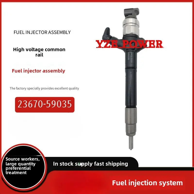 23670-59035 Injector Assembly 095000 -7710 Compatible with 1VD Engine High-Quality Source Brand New