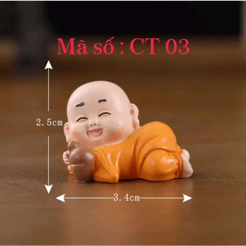 tượng chú tiễu mini trang trí tiểu cảnh Decor Decor Phòng Trang Trí Nhà 2