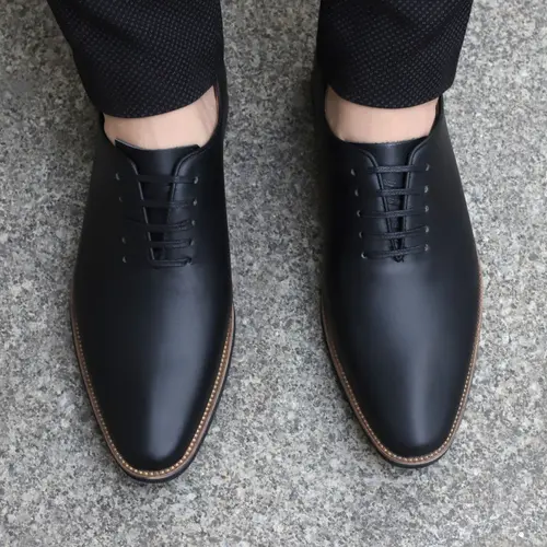 Giày tây nam công sở thời trang da bò tấm chơn mềm mịn, phom gọn ôm chân dễ phối quần áo